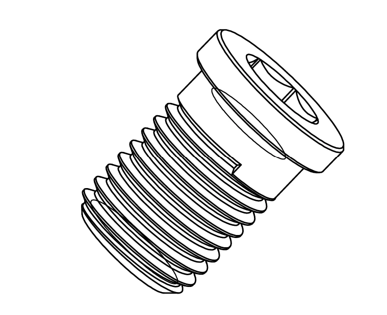 S-Sistem M3.5*11 CCMT 09, DCMT 11, VBMT 16, VCMT 16, TCMT 16, Diş Vida 16 Altlık Vidası (Bukse Vida)