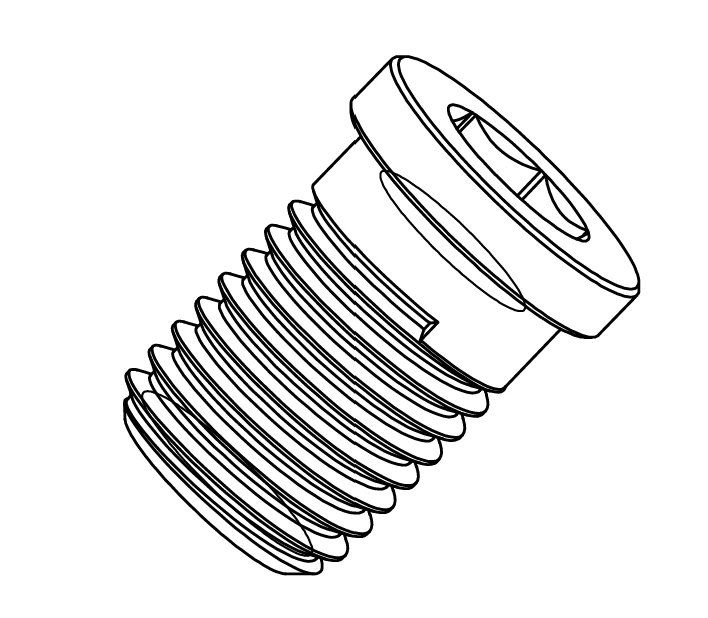 S-Sistem M4.5"13 CCMT 12, SCMT 12, Diş Vida 22 Altlık Vidası  (BUKSE Vida)