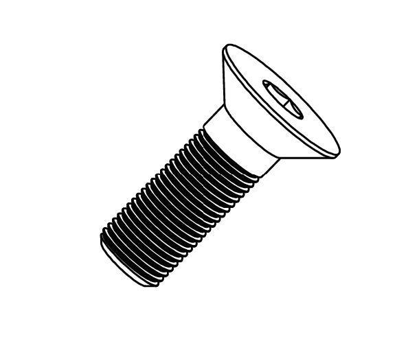 T-Sistem için WNMG 06, KNUX 16 Altlık Vidası